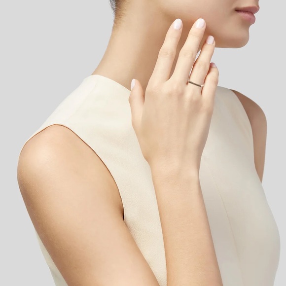 Dana Rebecca Sylvie 14K Rose Gold Bar Ring - Picture 3 of 9